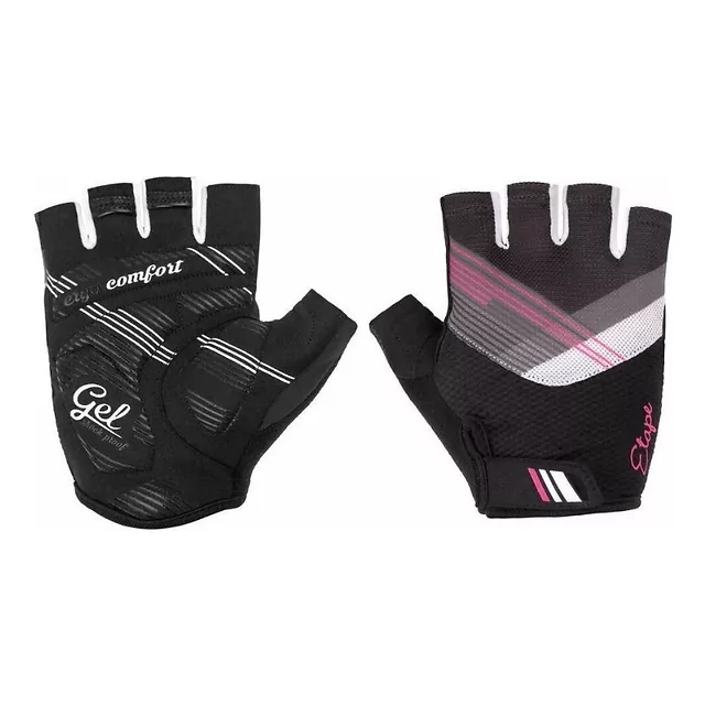 Women’s Cycling Gloves Etape Liana - růžová/černá