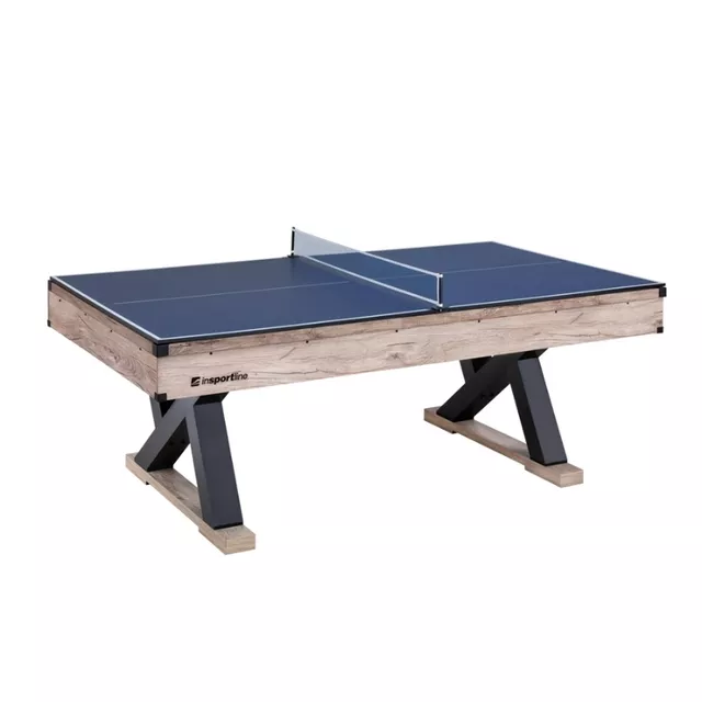 Billiards Table 3-in-1 inSPORTline Residento w/ Bench - Light Wood