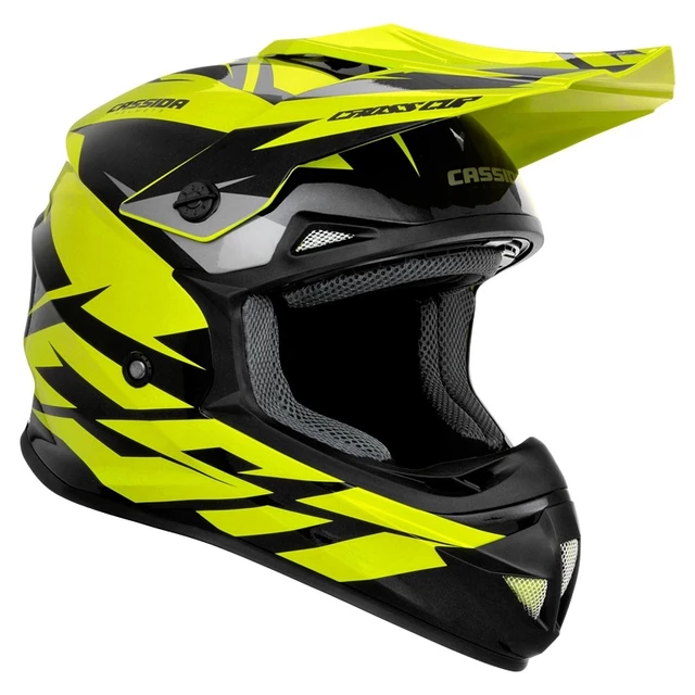 Motocross Helmet Cassida Cross Cup Two - Matte Grey/Black