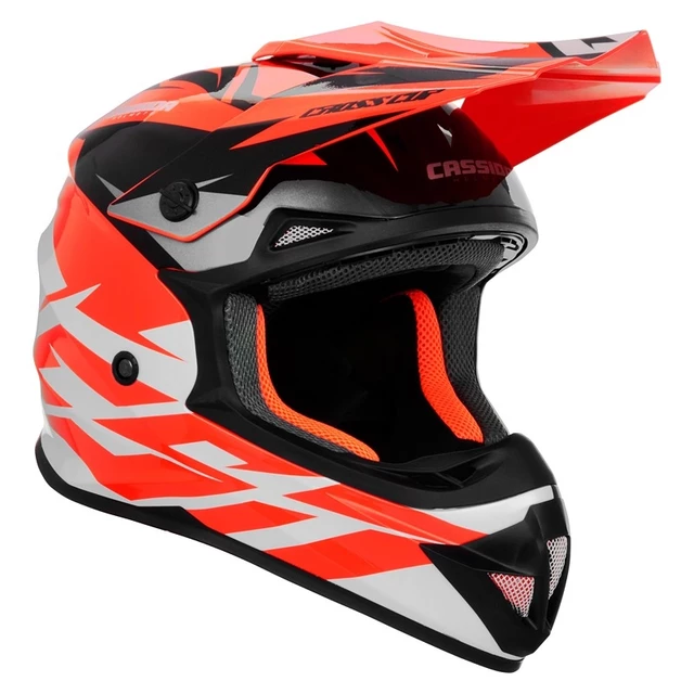 Motocross Helmet Cassida Cross Cup Two - Matte Grey/Black
