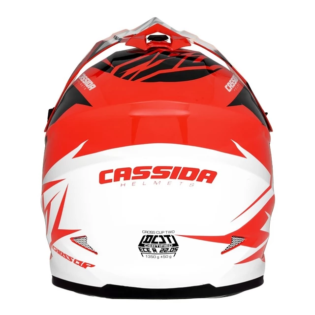Motocross Helmet Cassida Cross Cup Two - Matte Grey/Black