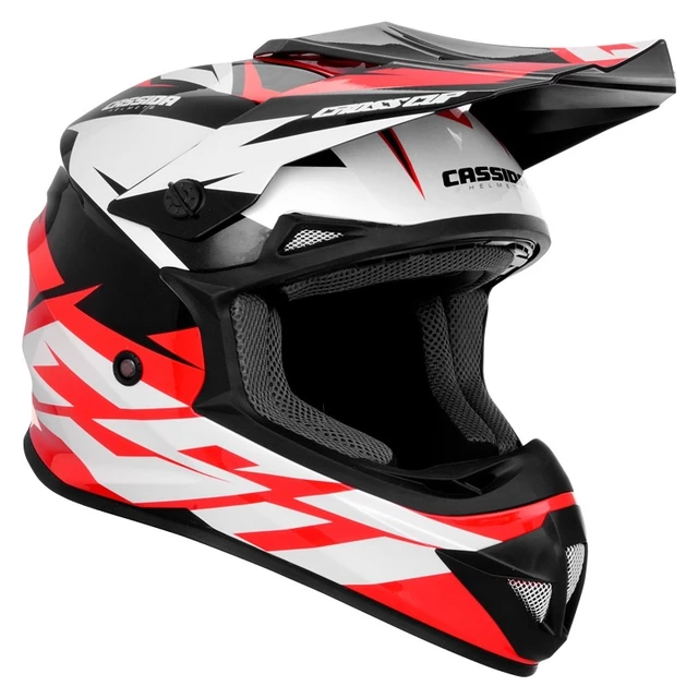 Motocross Helmet Cassida Cross Cup Two - Matte Grey/Black