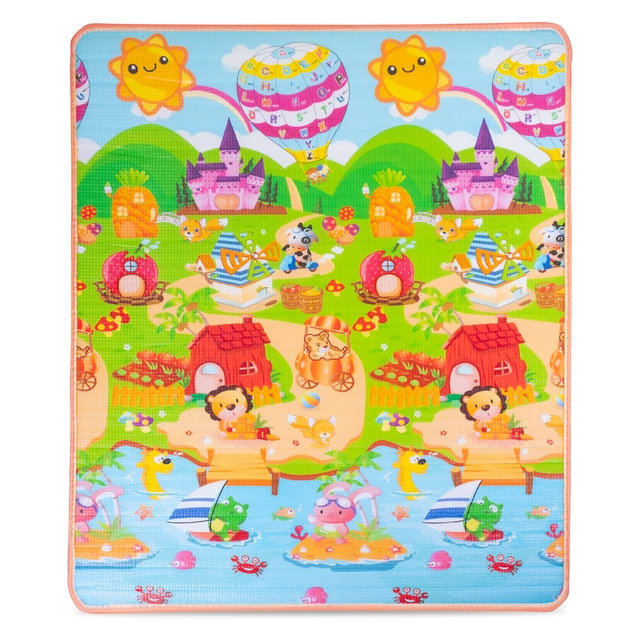 Roll-Up Children’s Mat inSPORTline Lhotino 150 x 180 x 1.5 cm - Řeka/Oceán