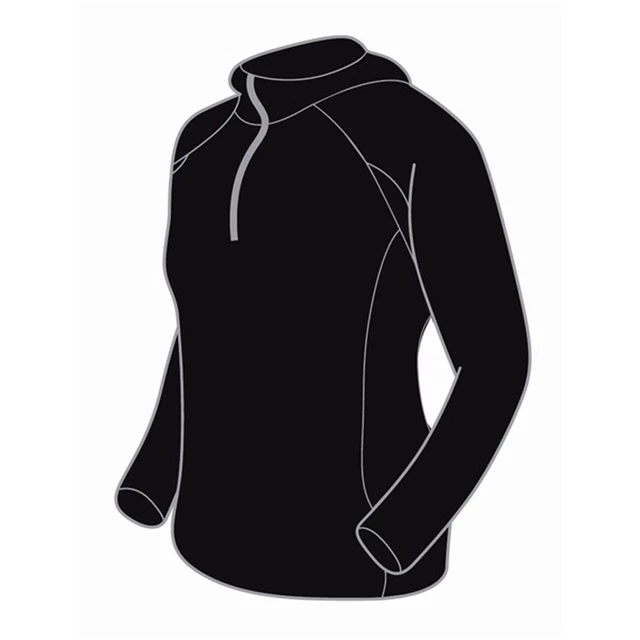 Lady's sweatshirt Trimm FABRI fleece - Black