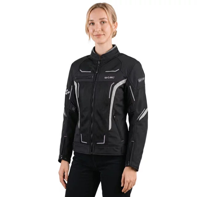 Women’s Summer Motorcycle Jacket W-TEC Mirelia - Black-Grey