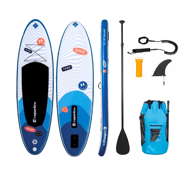 Paddle Board w/ Accessories inSPORTline Wavelet 9’6” - Blue