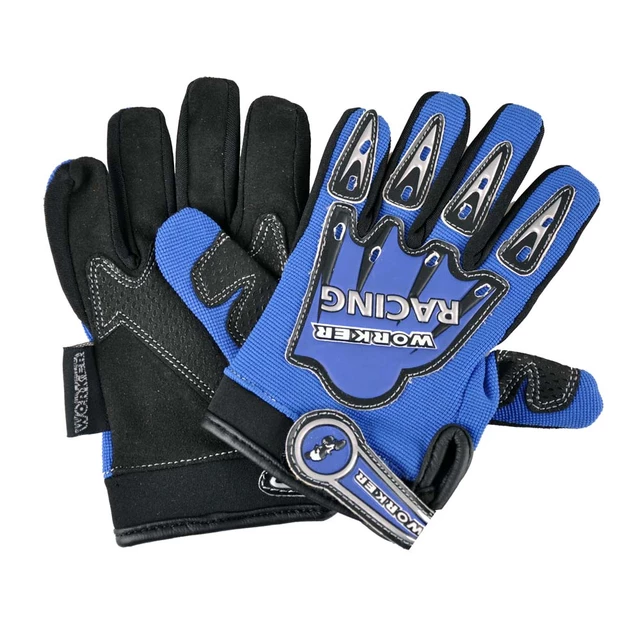 WORKER Power motorcycle gloves - Blue