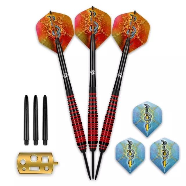 Darts Shot Value Range Mystic Red Plated Brass Steel – 3-Pack