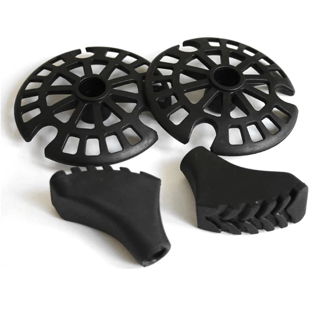 WORKER Spare Trekking Pole Baskets + Tips