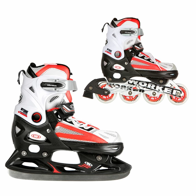 WORKER Nolan 2in1 in-line skates - Red - Red