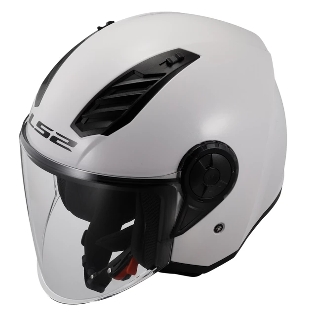 Motorcycle Helmet LS2 OF616 Airflow II Solid Glossy White
