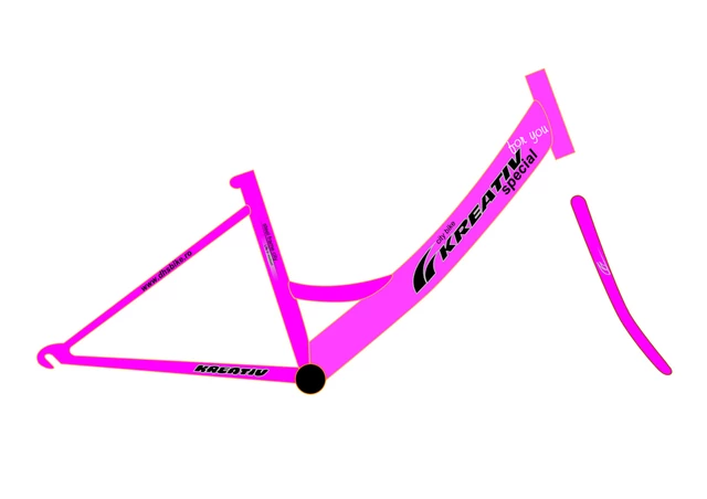 Bike DHS Kreativ 2414 - model 2011 - Pink