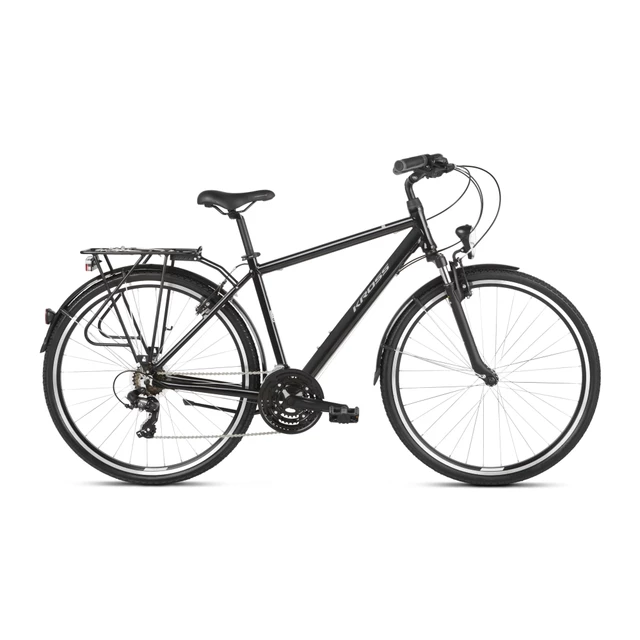 Men’s Trekking Bike Kross Trans 1.0 28” SR – 2021 - Grey/Black - Black/Grey