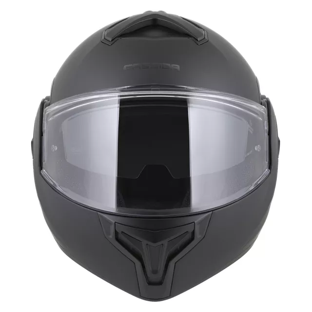 Flip-Up Motorcycle Helmet Cassida MultiFlip Solid BlackOut P/J - černá matná/černá