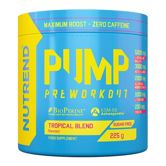 Pre-Workout Nutrend Pump 225 g w/o Caffeine