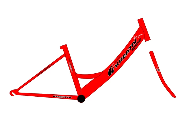 Bike DHS Kreativ 2414 - model 2011 - Red