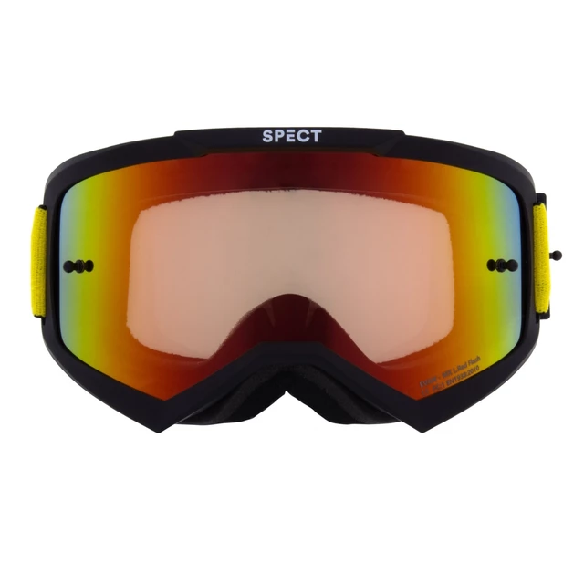 Motocross Goggles Red Bull Spect Evan, Matte Black, Red Mirrored Lens