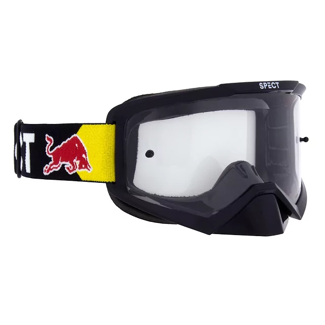 Motocross Goggles Red Bull Spect Evan, Black, Clear Lens