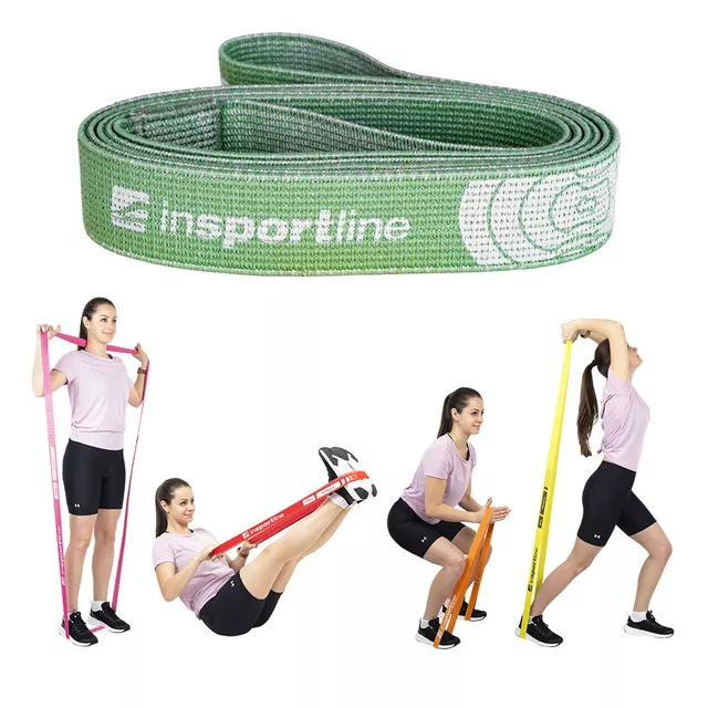 Resistance Band inSPORTline Rand Light - Green