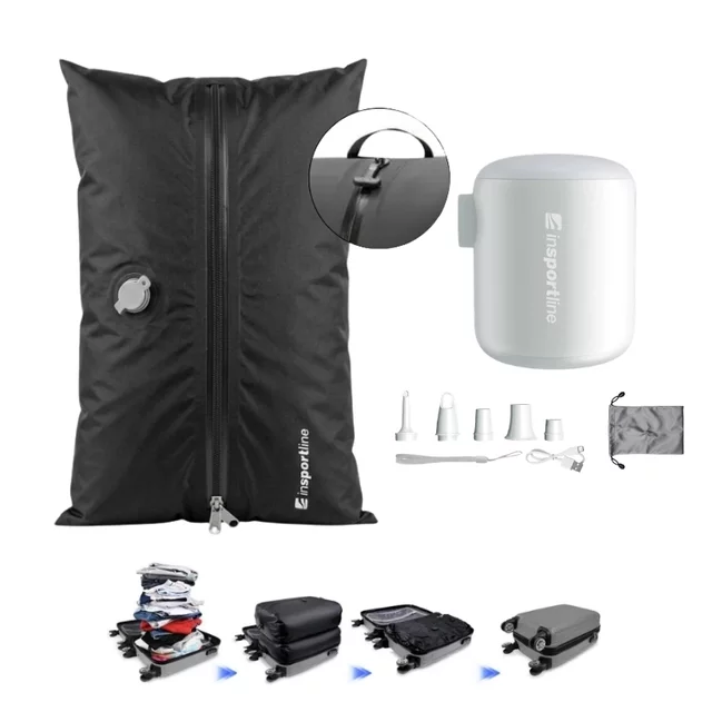 Multifunctional Mini Pump inSPORTline Karlston w/ Vacuum Storage Bag