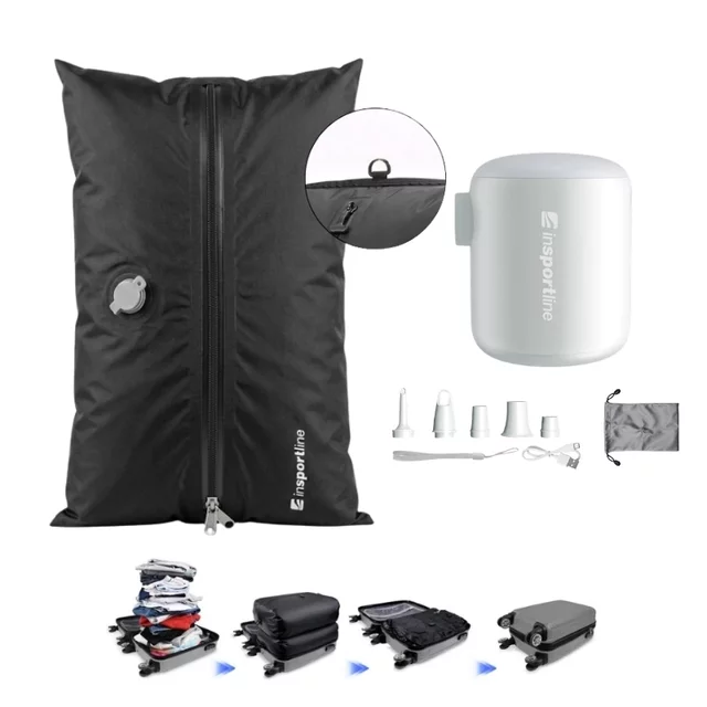 Multifunctional Mini Pump inSPORTline Karlston w/ Vacuum Storage Bag