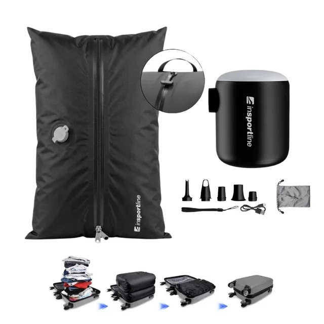 Multifunctional Mini Pump inSPORTline Karlston w/ Vacuum Storage Bag