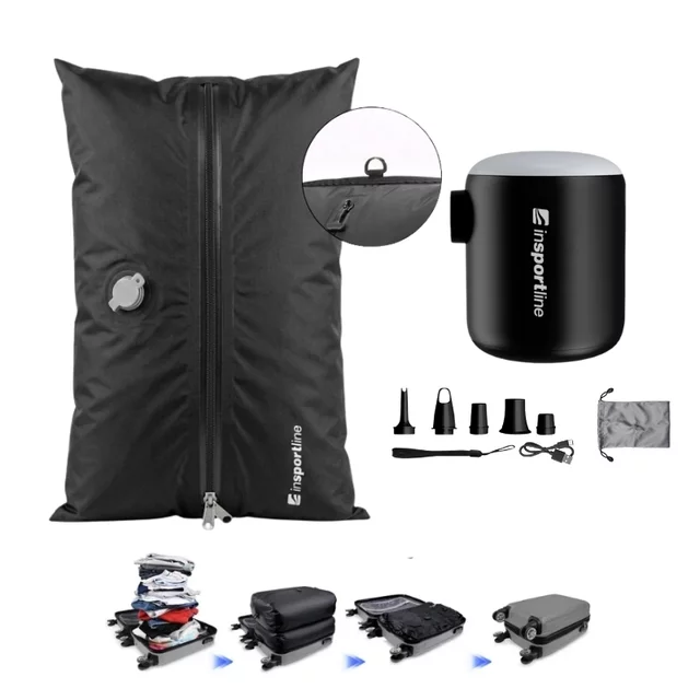 Multifunctional Mini Pump inSPORTline Karlston w/ Vacuum Storage Bag
