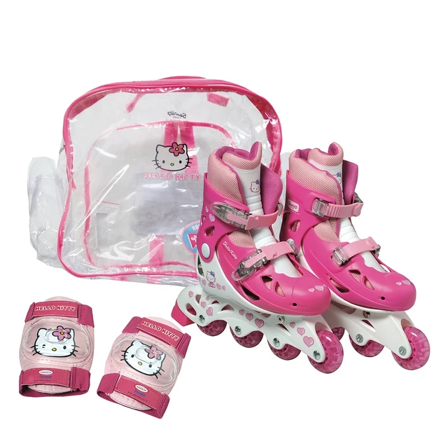 Hello Kitty Girls Set skates + knee and elbow pads
