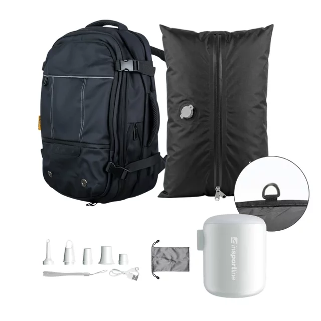 Travel Backpack inSPORTline Wingmate w/ Mini Pump & Vacuum Storage Bag