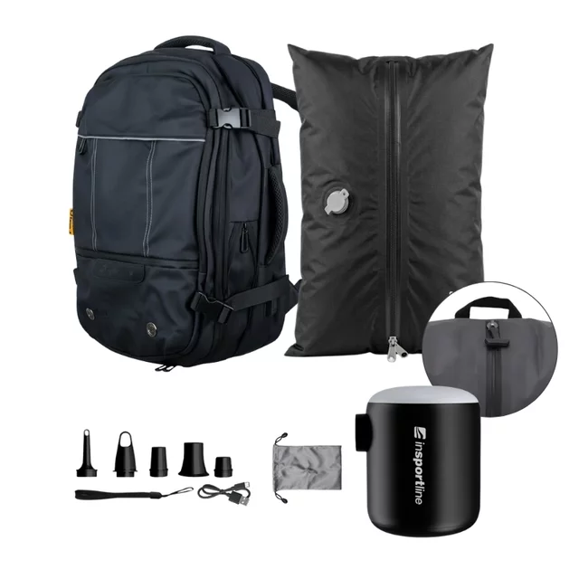 Travel Backpack inSPORTline Wingmate w/ Mini Pump & Vacuum Storage Bag