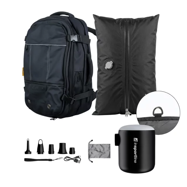 Travel Backpack inSPORTline Wingmate w/ Mini Pump & Vacuum Storage Bag