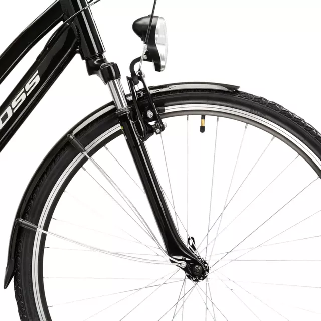 Women’s Trekking Bike Kross Trans 1.0 28” SR Gen 007 - černá / šedá / stříbrná / lesk