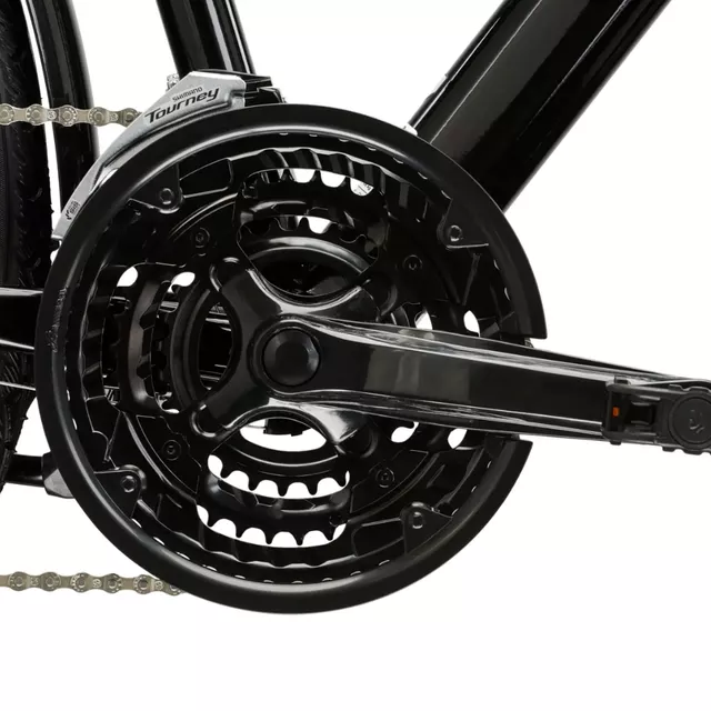 Women’s Trekking Bike Kross Trans 1.0 28” SR Gen 007 - černá / šedá / stříbrná / lesk