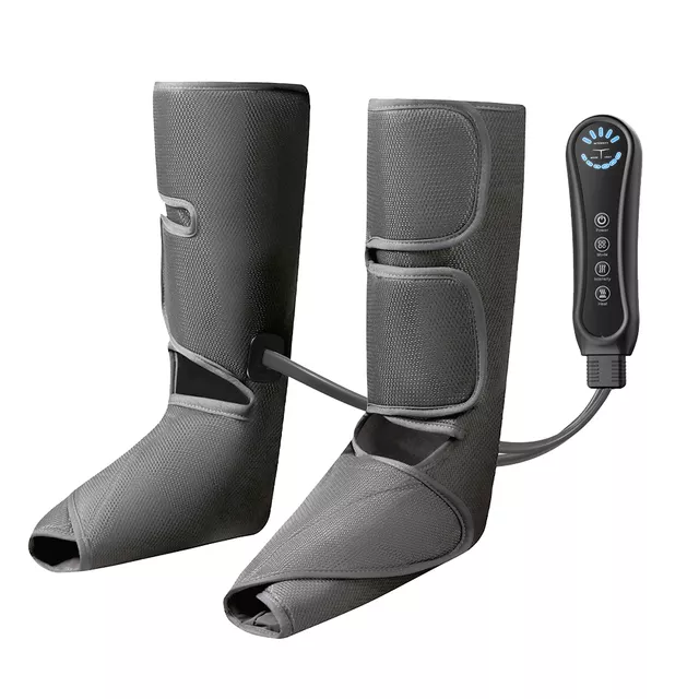 Air Compression Leg Massager inSPORTline Vrandair - Black - Grey