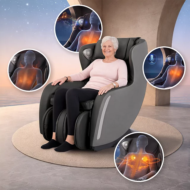 Massage Chair inSPORTline Fidardo - Brown - Black-Grey