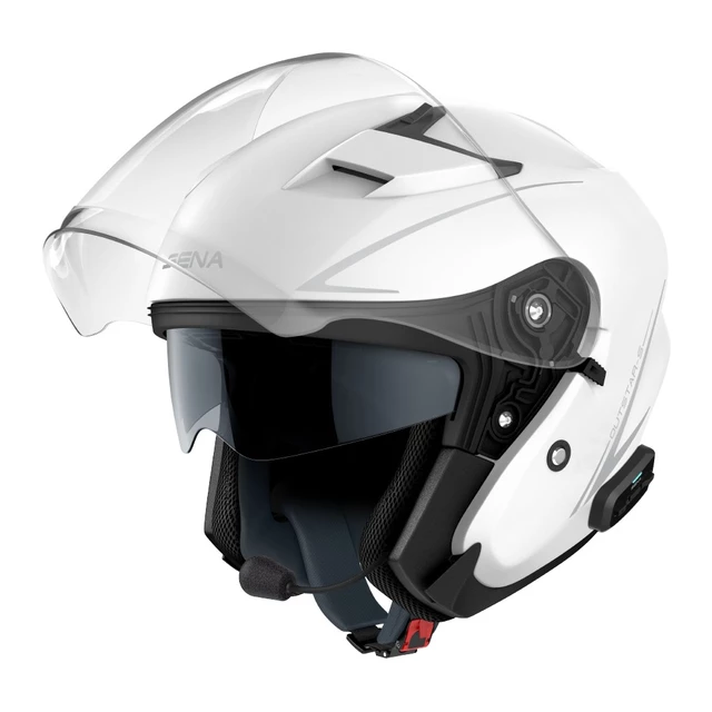 Motorcycle Helmet w/ Integrated Headset SENA Outstar S Glossy White
