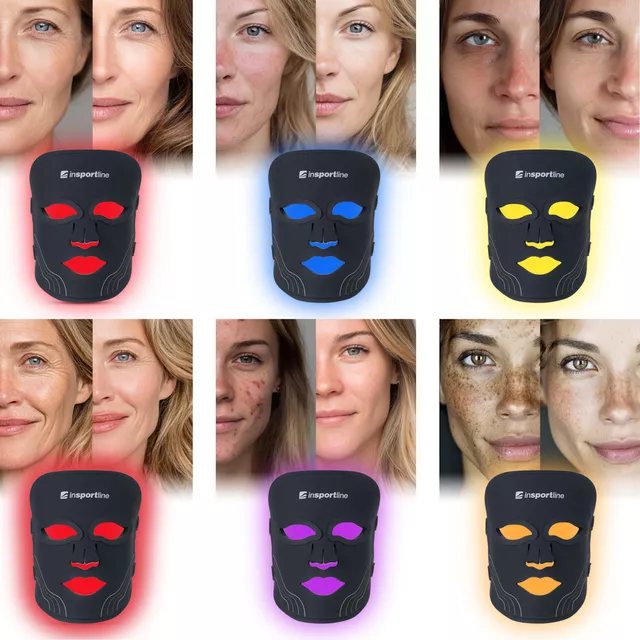 LED Infrared Light Therapy Face Mask inSPORTline Radora