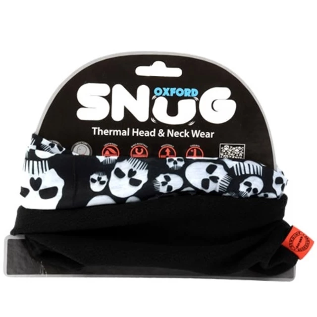 Universal Multi-Functional Neck Warmer Oxford Snug - Black