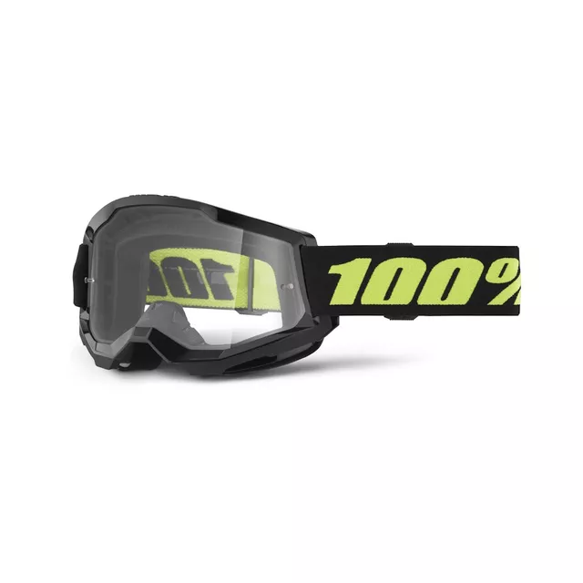 Motocross Goggles 100% Strata 2 New - War camo, čiré plexi - Solar černé, čiré plexi