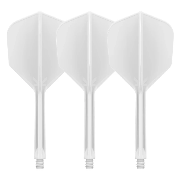 Dart Flights Target K-Flex No.6 Medium – 3-Pack - Blue - White