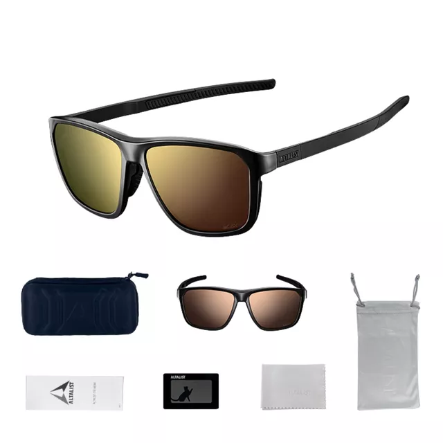 Polarized Sunglasses Altalist Kay L1 - černá s růžovými skly