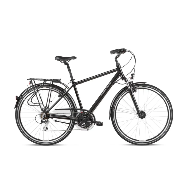 Men’s Trekking Bike Kross Trans 3.0 28” – 2021 - Black/Grey - Black/Grey