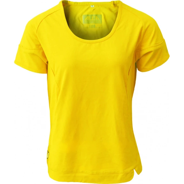 Ladies elastic sporting T-shirt ALEA - Yellow