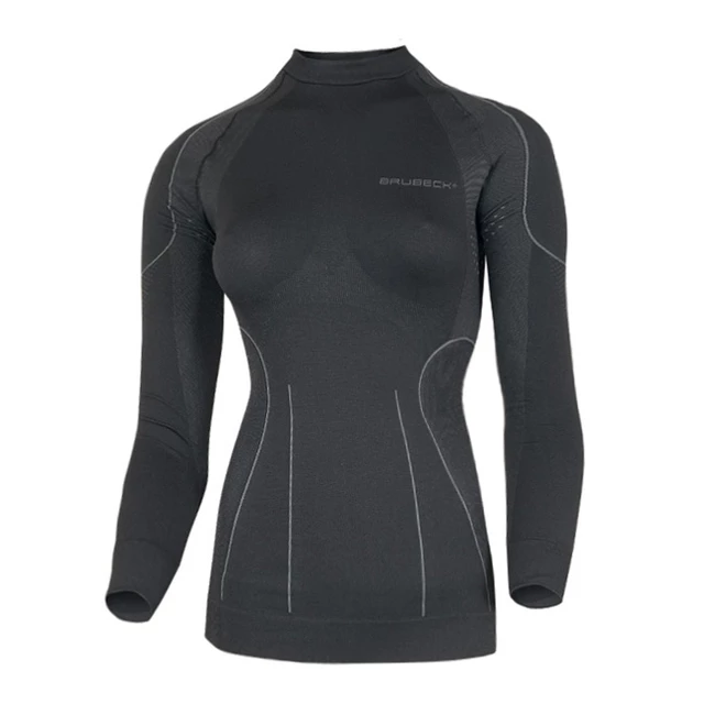 Women's functional T-shirt Brubeck THERMO short-sleeve - Black