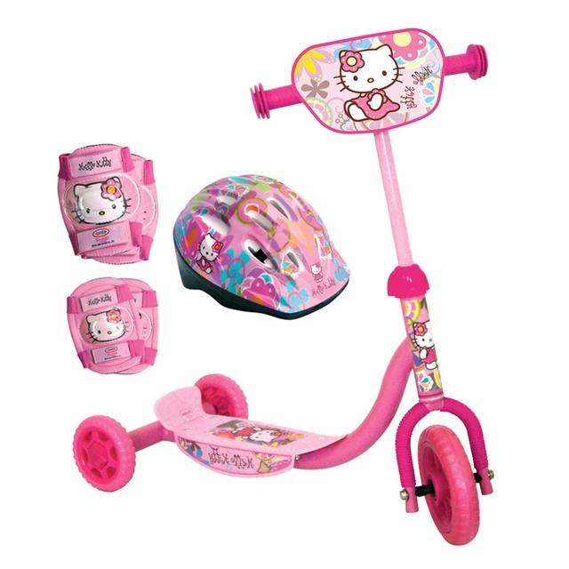 Hello Kitty children's set - tricycle, helmet, ellbow and knee pads