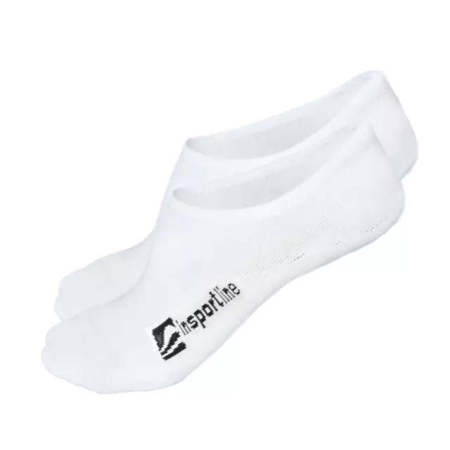 No-Show Bamboo Socks inSPORTline Silvatic Noshow AG+ Antibacterial – 3 Pairs - Black - White