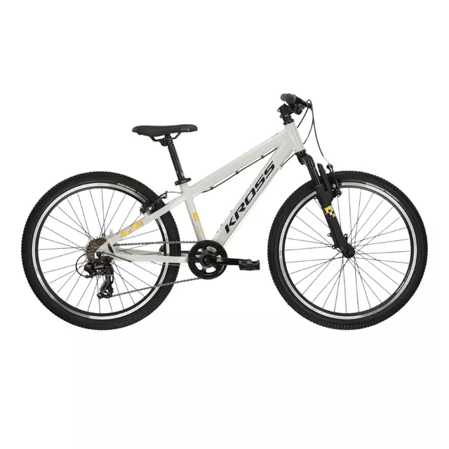 Junior Bike Kross Dust JR 1.0 24” Gen 006 - šedá/černá/lesk - šedá/černá/lesk