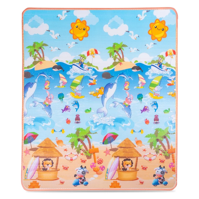 Roll-Up Children’s Mat inSPORTline Lhotino 150 x 180 x 1.5 cm - Řeka/Oceán