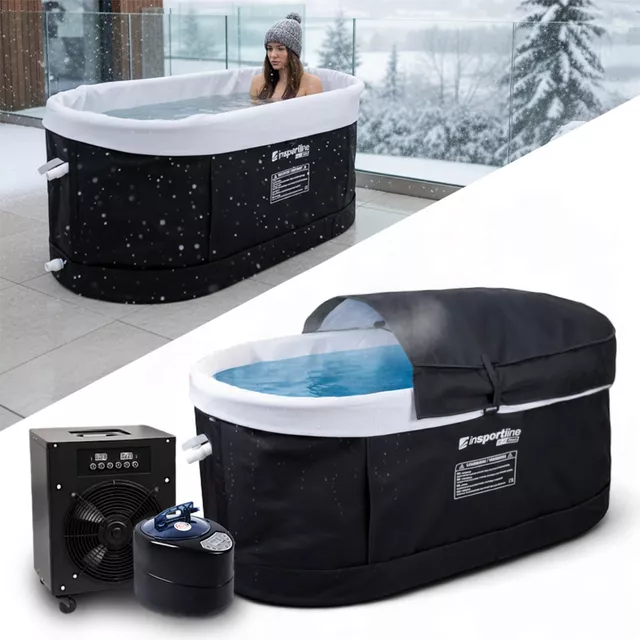 Portable Cold Plunge Tub w/ Steam System & Temperature Controller inSPORTline FrostPeace