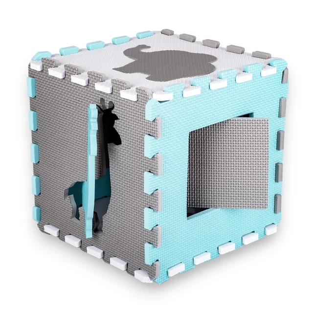 Foam Puzzle Playmat w/ Playpen inSPORTline Smarfino 30 x 30 x 1 cm, 36 Pieces